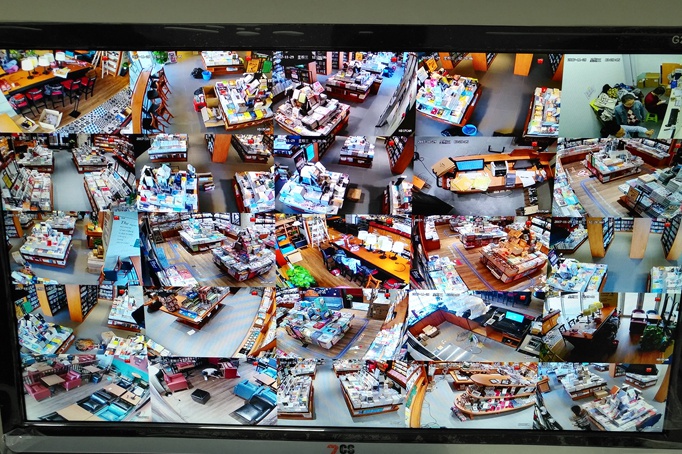 长沙书店高清数字监控摄像头效果图